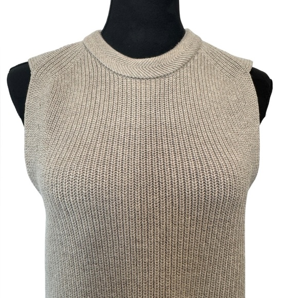 Aritzia Wilfred Palmier Tunic Wool Knit Top Nude - Picture 4 of 9